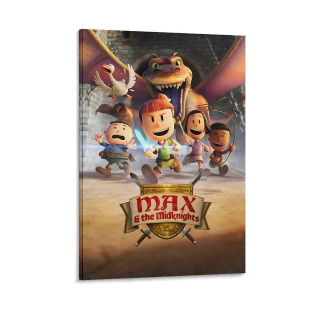 Max y los Caballeros de la Noche Cuadro decorativo colgante - Arte de pared - Póster enmarcado - Decoración de pared - Regalos para familia, amigos y aficionados 20*30 cm