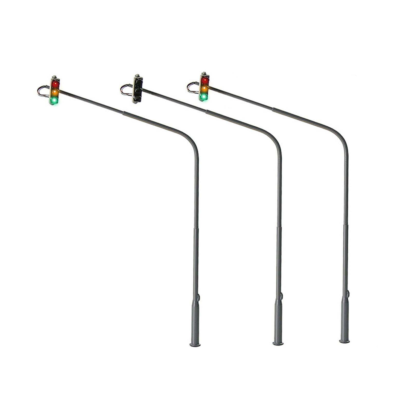 Bothyi - Luces De Cruce De Semáforo De Ciudad De Plástico Para Diseño De Paisaje Jardín De Hadas 1:87