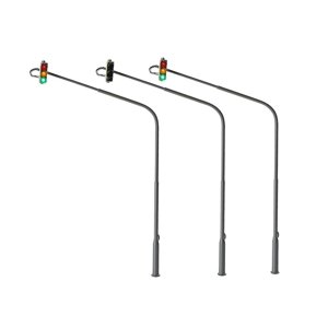 Bothyi - Luces De Cruce De Semáforo De Ciudad De Plástico Para Diseño De Paisaje Jardín De Hadas 1:87