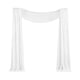 thumbnail image 1 of Xiao Hua Tela de Decoración para Arco de Boda, Pieza Única, 29.5 inches x 19.7 feet, Cortina de Gasa Blanca, Adecuada para Ceremonias de Boda, 1 Pieza, 1 of 4