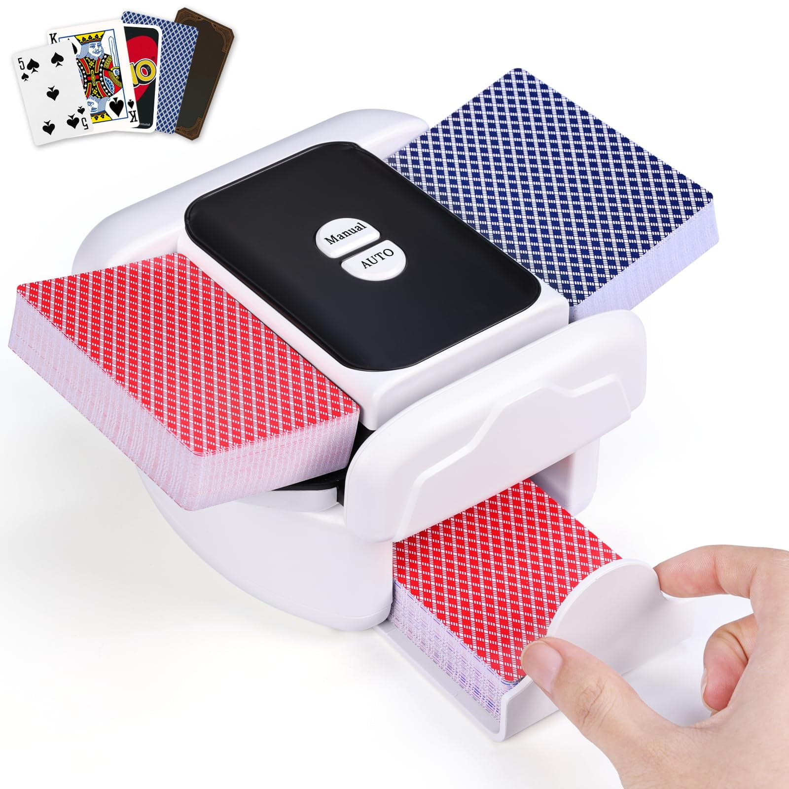 Barajador De Cartas Holiky Automático De 2 Barajas Recargable