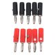 thumbnail image 3 of Conector plateado plateado práctico plástico del altavoz del plátano del conector 10x de 10x práctico, 3 of 5