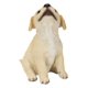 thumbnail image 1 of Figurine Hi-Line Gift Ltd., cachorro labrador amarillo aullando, 1 of 7