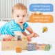 thumbnail image 4 of Bloques de construcción de madera Joqutoys ABC para niños pequeños, 40 unidades con bandeja, 4 of 9