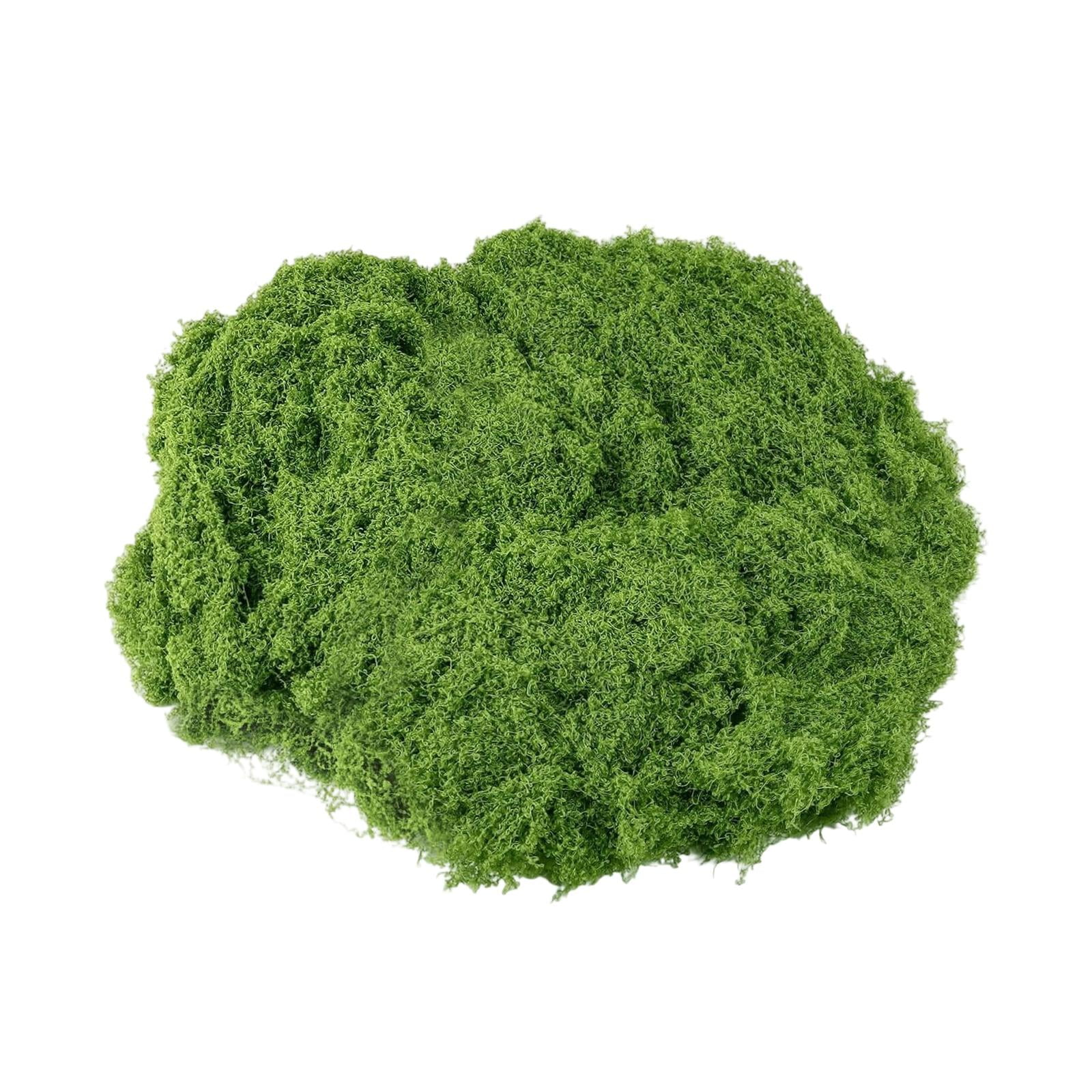 Bothyi - Plantas Verdes Artificiales De 100 G De Musgo Sintético Para Fiestas, Maquetas Arquitectónicas Y Manualidades, Color Verde Oscuro.