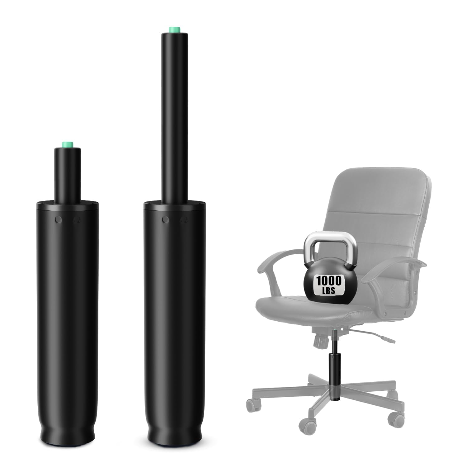 Sillón De Repuesto Cilíndrico Para Silla De Oficina Mastery Mart De 9 A 13 Pulgadas
