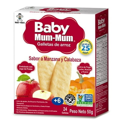 Galletas De Arroz Manzana Y Zapallo 50 G Baby Mum-Mum