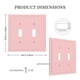 thumbnail image 5 of Placa decorativa para interruptor de luz Oilbiexn, rosa empolvado, 2 módulos, 5 of 8