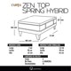 thumbnail image 4 of Cama Europea Zen Top Spring 1 Plaza Base Normal, 4 of 4
