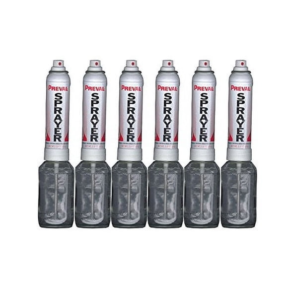 Sistema de pintura en aerosol Preval Sprayer, paquete de 6, con frasco de vidrio de 480 ml