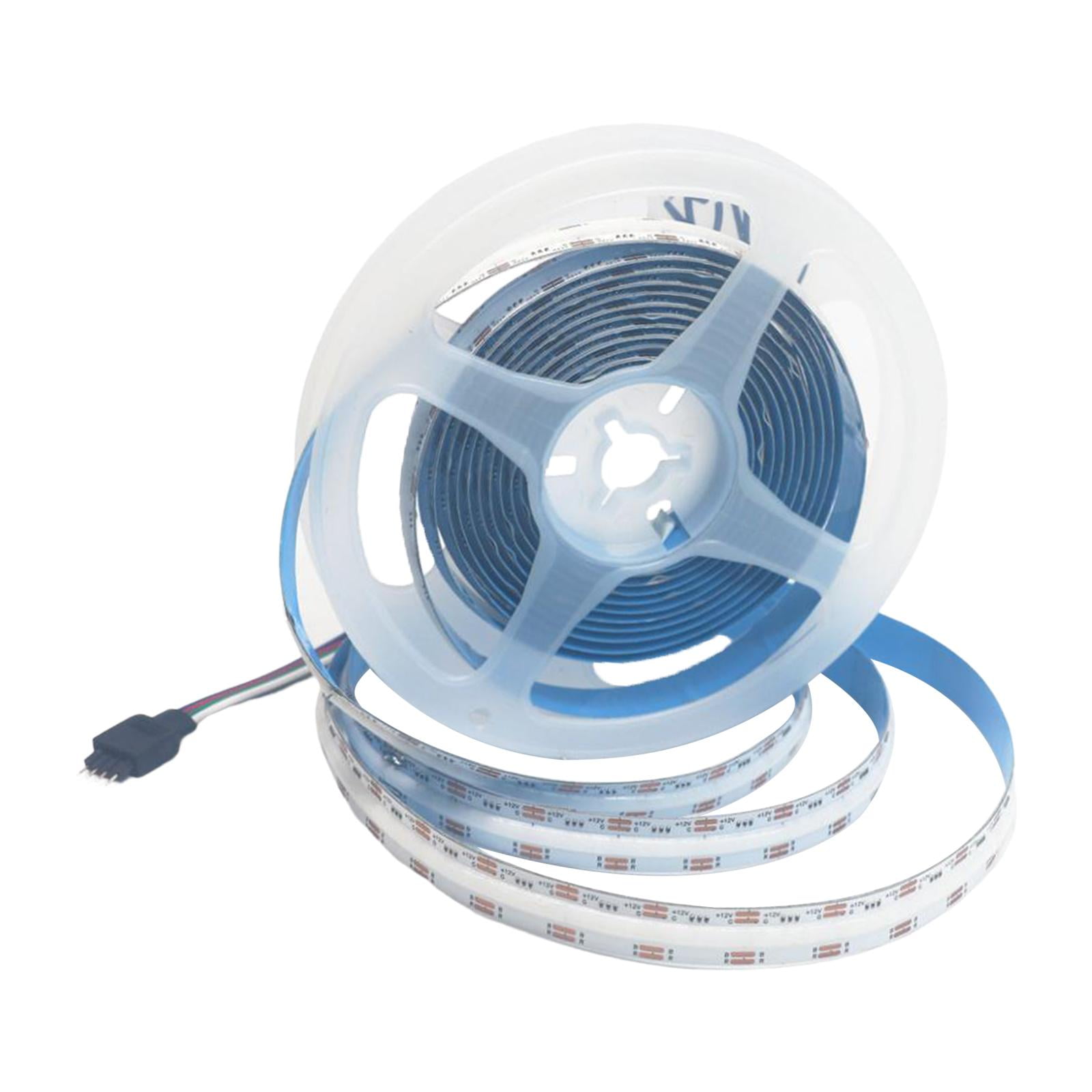 Magideal - Tirarere Led Cob Rgb De 16 Pies, Autoadhesiva Flexible, Cinta De Bricolaje, Iluminación Superbrillante Para Retroiluminación De Tv, Decoración De 12v