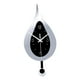 thumbnail image 3 of Relojes De Pared Modernos Para Cocina Con Péndulo, Con Pilas, Decorativos, Plateados, 3 of 3