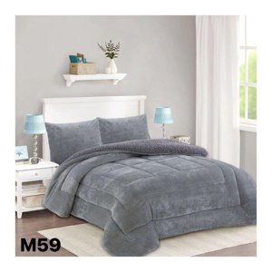 Genérico - Cobertor Chiporro 2 Plazas - Gris M59