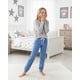 thumbnail image 3 of Pijama Niña Estampado Super Star Gris multicolor 12, 3 of 7