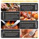 thumbnail image 5 of Juego de herramientas para barbacoa Taimasi, 34 piezas, acero inoxidable, 40 cm, muy resistente, 5 of 7