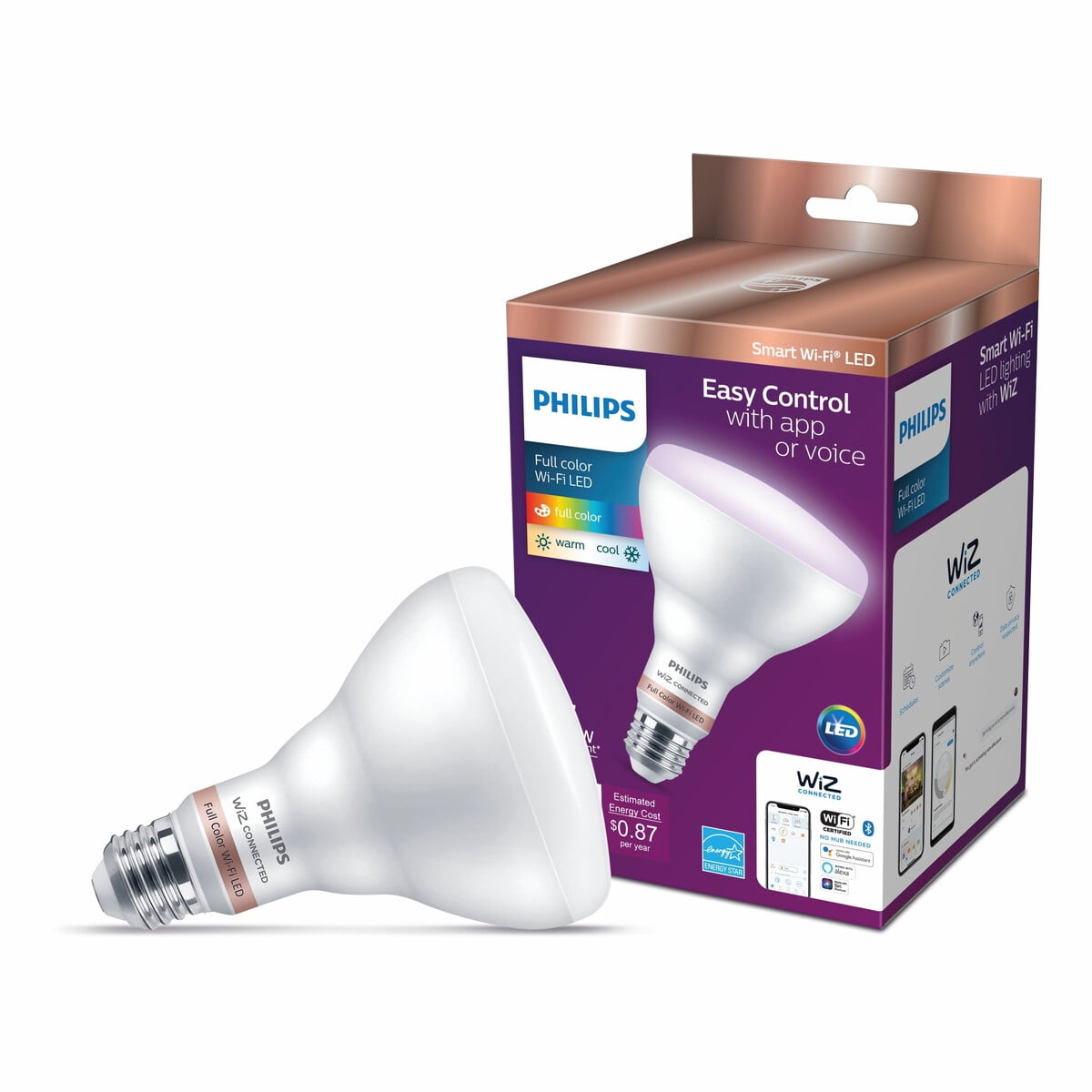 Ampolleta Led Philips Smart Br30 65w Wifi Multicolor E26