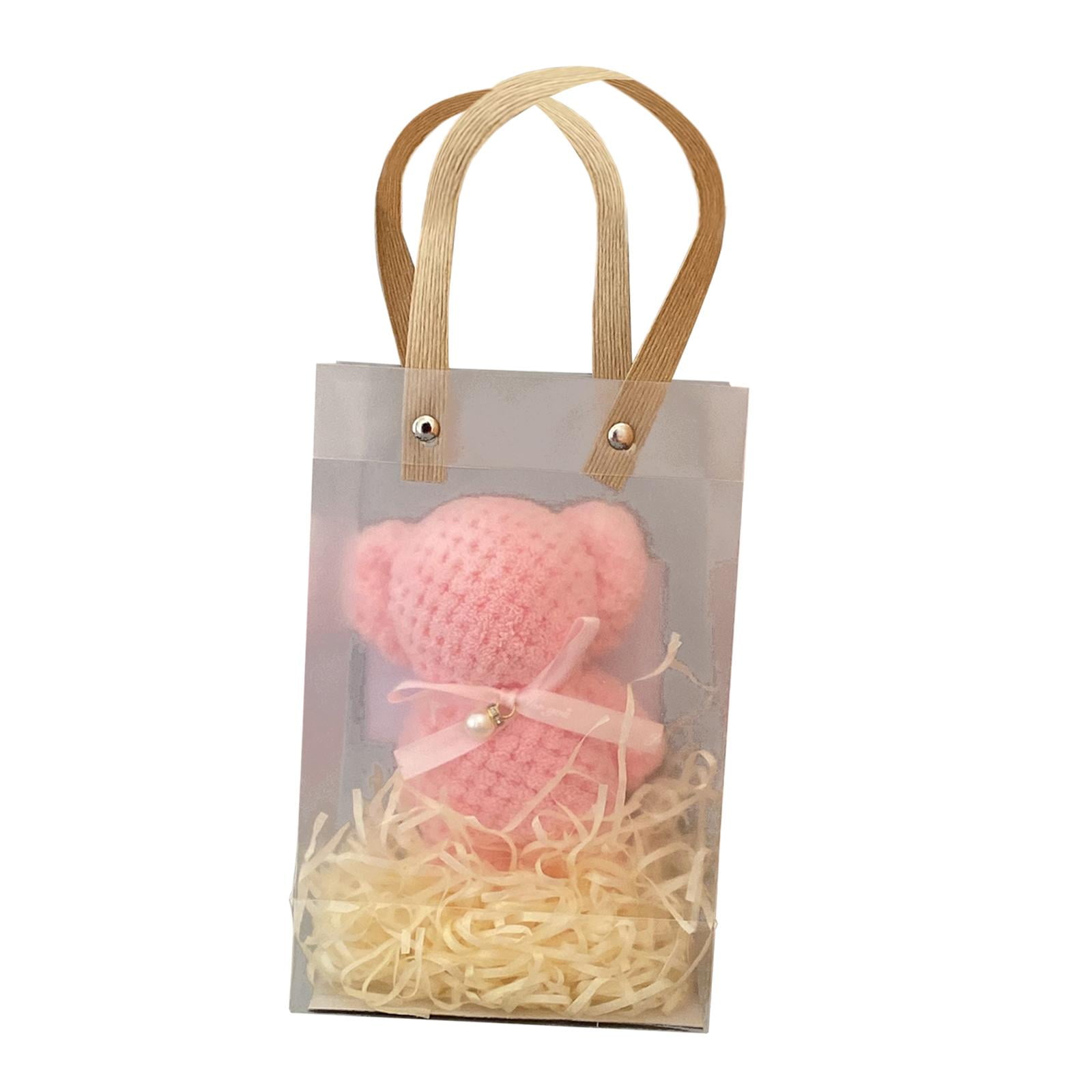 Magideal - Toallas Únicas Con Forma De Animal, Toalla De Mano, Toalla De Baño De Cocina Absorbente De Secado Rápido, Toalla De Baño Para El Hogar, Regalos De Bañ Bolsos De Rafia Rosa