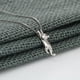 thumbnail image 3 of Collar con colgante de gato saltando en plata de ley 925, ideal como regalo de cumpleaños, boda o para amantes de las mascotas, para mujeres y niñas., 3 of 4