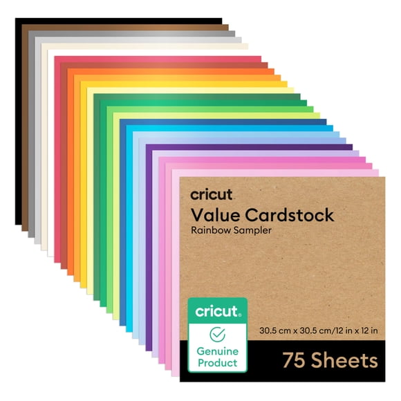 Cartulina Cricut 30,5 cm x 30,5 cm – 75 hojas