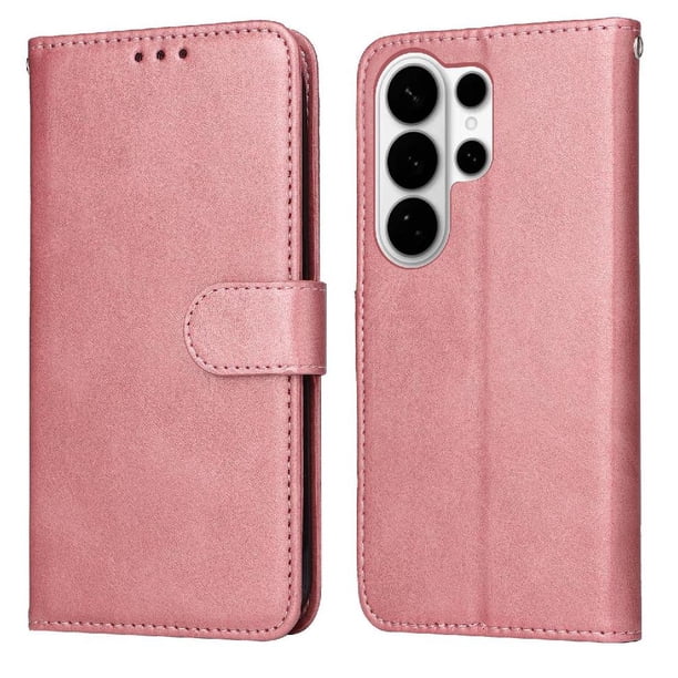 Funda Billetera para Samsung Galaxy S26 Ultra con Porta Tarjetas y Soporte Ajustable Rosa