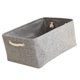 thumbnail image 2 of Contenedor de canasta de almacenamiento de tela plegable con asas de transporte gris S, 2 of 5