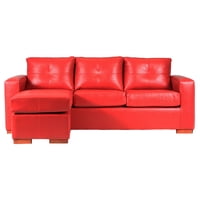 Muebles Altiro - Seccional Emma Cuero Sintético Pu Rojo