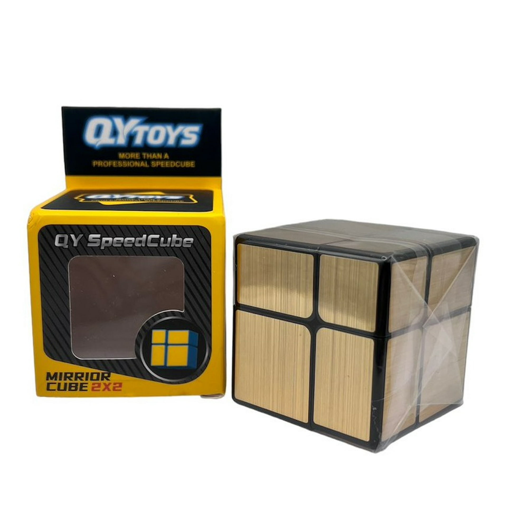 Qiyi - Cubo Rubik Original 2x2 Mirror Dorado