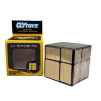 Qiyi - Cubo Rubik Original 2X2 Mirror Dorado