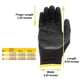thumbnail image 3 of Guantes de trabajo Kingman con recubrimiento de espuma de látex para mejor agarre, talla XL, 4 pares, 3 of 7