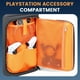 thumbnail image 2 of Mochila de viaje para PS5, funda protectora para portátil de 17,3", mandos, discos de juegos y más accesorios de juego, estuche de transporte para consola con múltiples bolsillos, 2 of 7