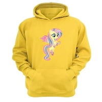 Genérico - Polerón Canguro Mi Pequeño Pony Amarillo Talla M Unisex