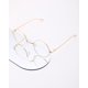 thumbnail image 4 of Gafas Pro Acme Retro con montura redonda de metal y lente transparente, color dorado, 4 of 5