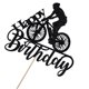 thumbnail image 3 of Bicicleta Cake Topper Crseniny Black Flash, feliz cumpleaños, 3 of 7