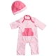 thumbnail image 1 of Conjunto de ropa para muñeca Berjusa 23‑25 cm Rosa intenso a rayas, 2 piezas, 1 of 4