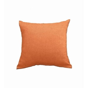 Genérico - Pack De 6 Fundas De Cojín Con Diseños Y Colores 43X43 Cm Lino Naranja