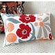 thumbnail image 1 of Cojin Bordado 30x50 cm Gris Flor Roja, 1 of 2