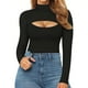 thumbnail image 2 of Body de manga larga sin mangas para mujer, top de camiseta con abertura en el pecho, body sensual para mujer con busto pronunciado., 2 of 5