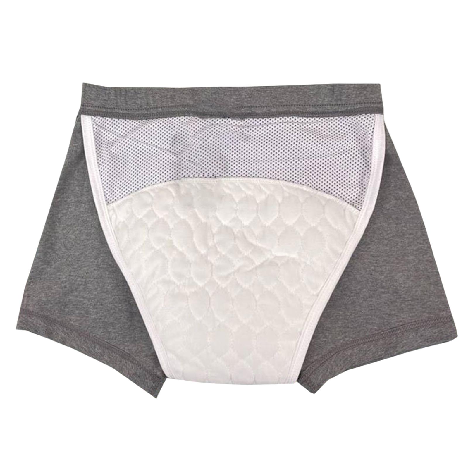 Ioensy - Pantalones De Pañales Para Hombres Calzoncillos Protectores Suaves Lavables Pañales De Tela Para Adultos Mayores L