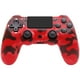 thumbnail image 1 of Juego de mandos inalámbricos con cable USB para P4, P-4 Slim, P-4 Pro y PC, rojo camuflaje, 1 of 5