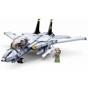 Sluban - Avión Caza Usnavy F-14 Tomcat Top Gun, Compatible Lego