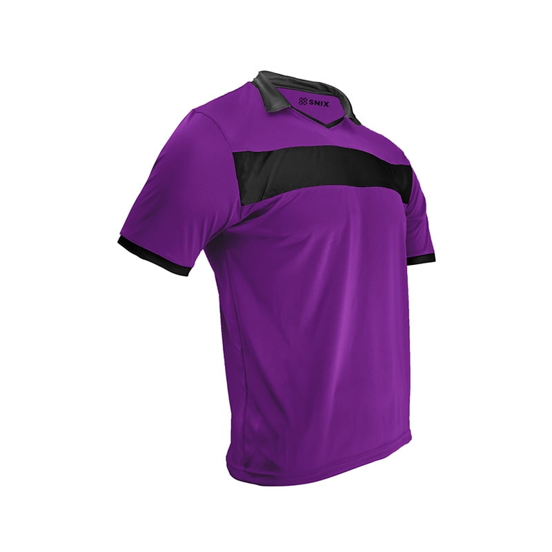 Snix - Polera De Futbol Infantil Zid Morada Franja Negra Talla 10