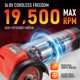 thumbnail image 3 of Amoladora angular TEENO inalámbrica 16,8 V 2000 mAh con 2 baterías, 3 of 8