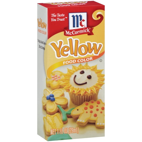Colorante alimentario McCormick Yellow 30 ml (paquete de 6)
