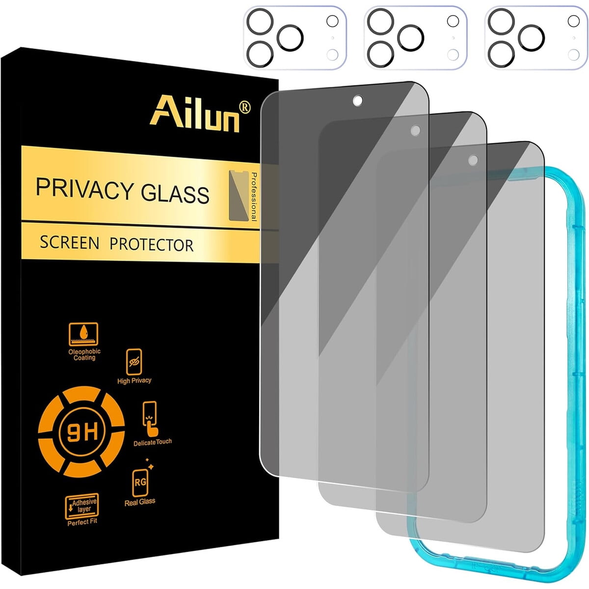 Protector Pantalla Privacidad Ailun Iphone 17 Pro 6.3 3pack