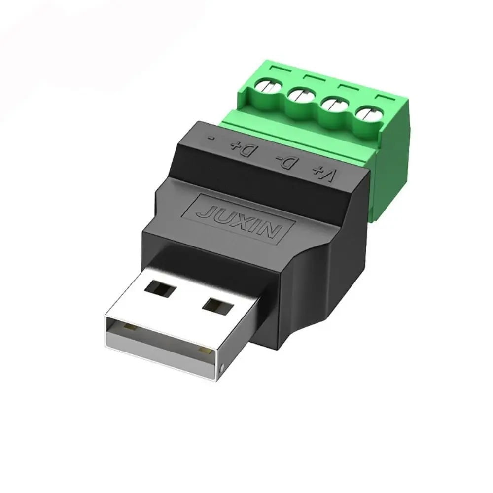 Eon - Conector Usb Macho Con Terminal De Tornillo 4 Pines