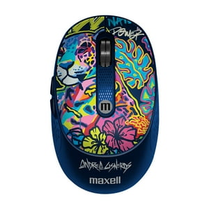 Mouse Inalámbrico Maxell Diseño Wild 4000Dpi Usb/Usb-C Jaguar