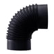 thumbnail image 4 of Conector De Tubo De Codo De Estufa De 90°, Resistente, Negro, Para Adaptador De Tubo De Chimenea Para Camping, RV, Diámetro Interior De 15,3 Cm, 4 of 5