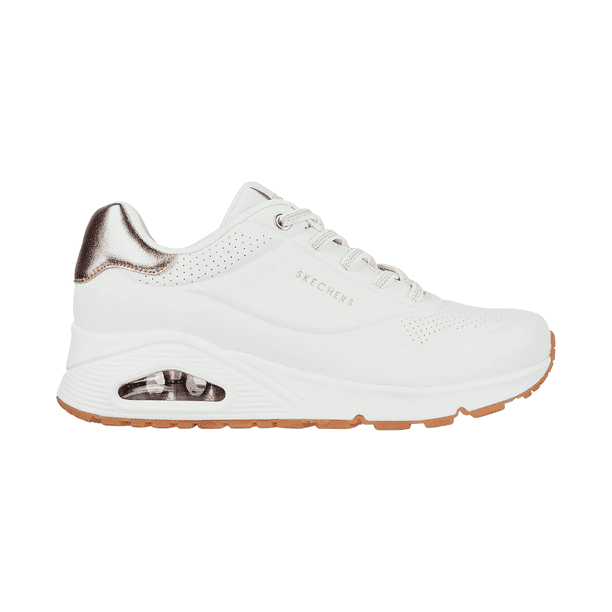 ZAPATILLAS URBANAS SKECHERS UNO SHIMMER AWAY MUJER | 155196-WHT - Talla 35,5