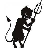 Rienda Libre Graphics - Decomural Devil Halloween Ws-18516