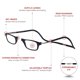 thumbnail image 3 of Gafas de lectura Clic Magnetic Original Expandable 2.00 negras, 3 of 5